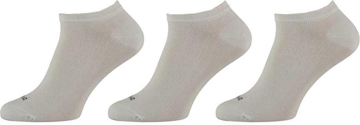 6-Pack Zachte Modal Sneakersokken 121463000 Apollo - Unisex - wit - 39-42