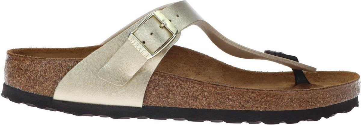 Birkenstock - Dames Sandalen Gizeh BS Gold (regular) - Goud - Maat 41