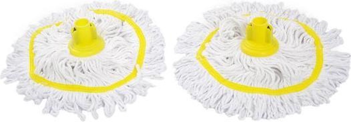 Dweil mop 2stuks voor professionele Maus 15l mopset geel