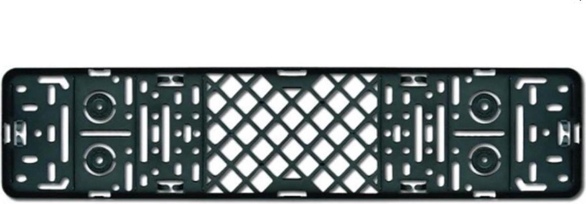 1+1 Gratis Kentekenplaat houder Premium voor Auto - Zwart 52 x 11 cm - push - Universeel voor NL en BE