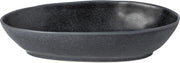 Costa Nova - servies - ovale ovenschaal Livia - mat zwart - aardewerk - 32 cm - H 7 cm