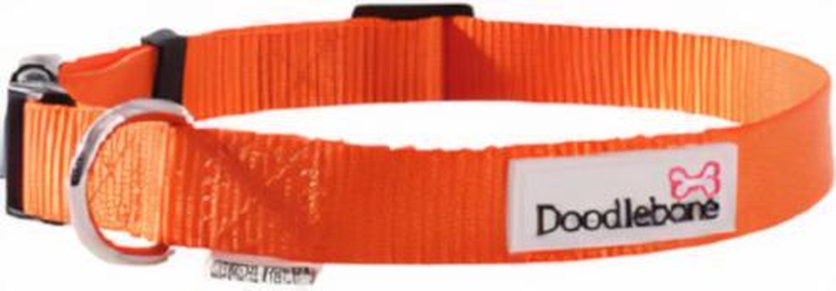 Doodlebone Hondenhalsband Bold 40 - 50 Cm Nylon Oranje