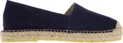 Tango | Vera 1-b navy suede flat basic espadrille - natural outsole | Maat: 37