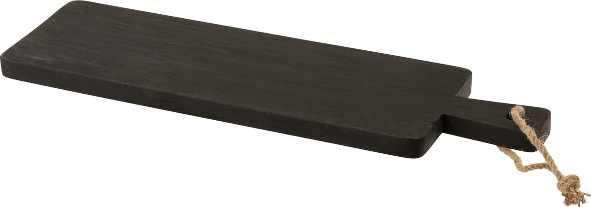J-Line Snijplank Lora Rubber Hout Zwart Large