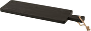 J-Line Snijplank Lora Rubber Hout Zwart Large