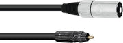 XLR Adapterkabel [1x Cinch-stekker - 1x XLR-stekker 3-polig] 0.90 m Zwart Omnitronic
