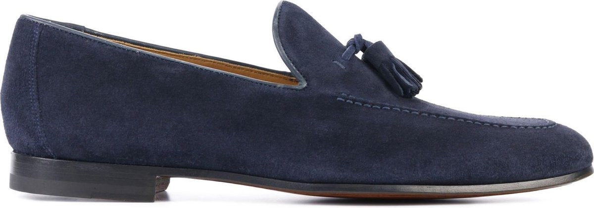Magnanni Mannen Suède Instapschoenen / Herenschoenen / Instapper 20865 - Blauw - Maat  44.5