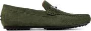 Stefano Lauran Mannen Suède Loafers / Herenschoenen / Instapper - Roman - Groen - Maat 40