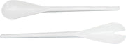 Zak Designs Mono Saladebestek - Set van 2 Stuks - 30 cm - Wit