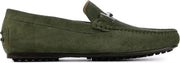 Stefano Lauran Mannen Suède Loafers / Herenschoenen / Instapper - Roman - Groen - Maat 45