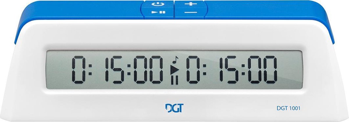 Schaakklok DGT 1001 blauw/wit