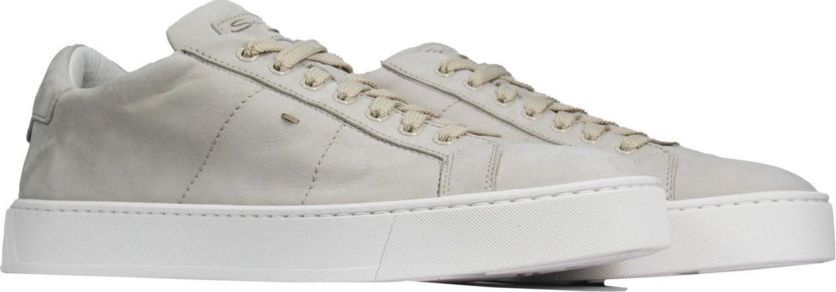 Santoni Sneaker Grijs  - Maat 44 - Heren - Lente/Zomer Collectie - Leer