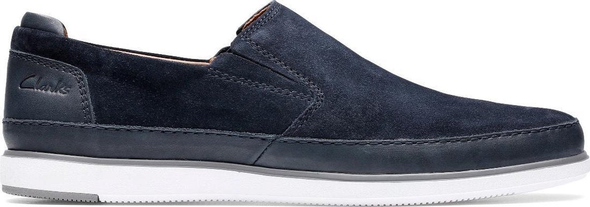 Clarks - Heren schoenen - Bratton Step - G - navy combi - maat 8
