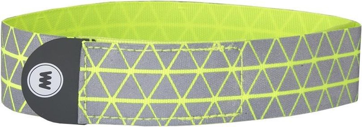 Wowow Reflectiearmband Ryu 37 Cm Polyester Geel 2 Stuks