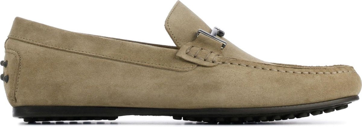 Stefano Lauran Mannen Suède Loafers / Herenschoenen / Instapper - Roman - Beige - Maat 42