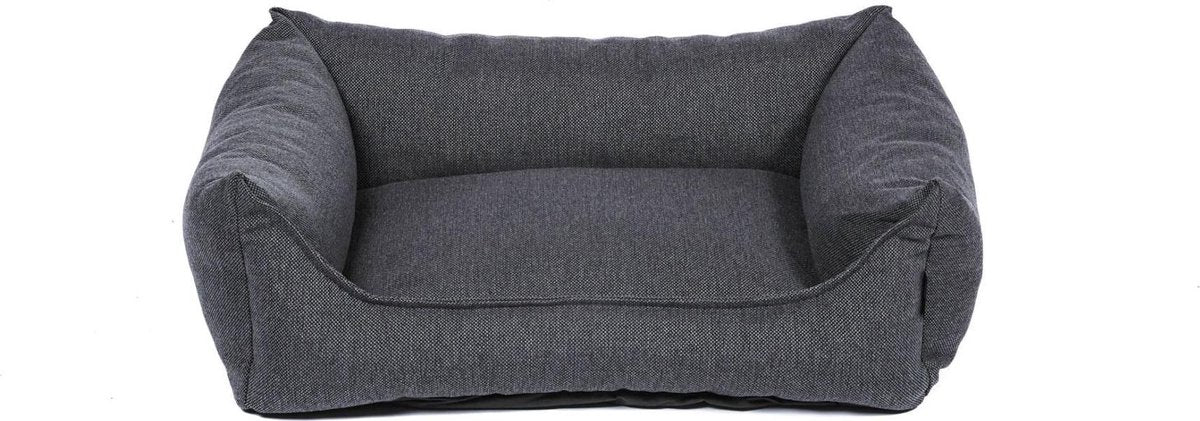 snObbs Kingston XS Hondenmand - Hondenkussen – Trendy Hondenbank - Hondenbed Geschikt voor de Wasmachine - 70 x 50 x 20 - Grafiet Grijs