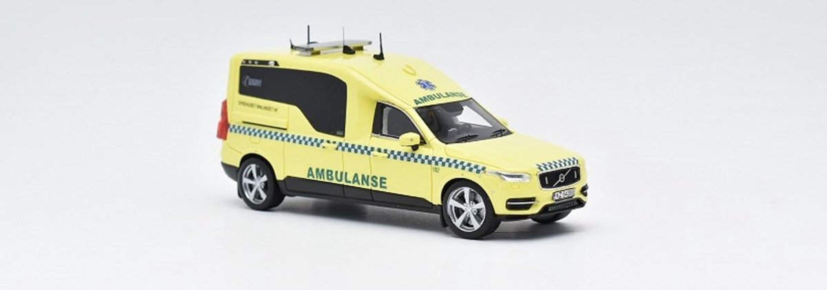 Volvo XC-90 Nilsson Norway "Ambulanse" Geel 1:43 ScaleMasters