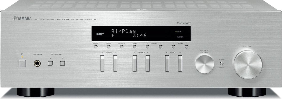 Yamaha R-N303D MusicCast Network Receiver - Zilver