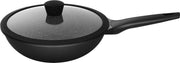 Sola Wokpan Fair Cooking - Ø 30 cm - Zwart/wit  - Inclusief deksel
