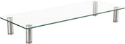 Roline ergonomische monitor standaard/verhoger - vierkant / glas