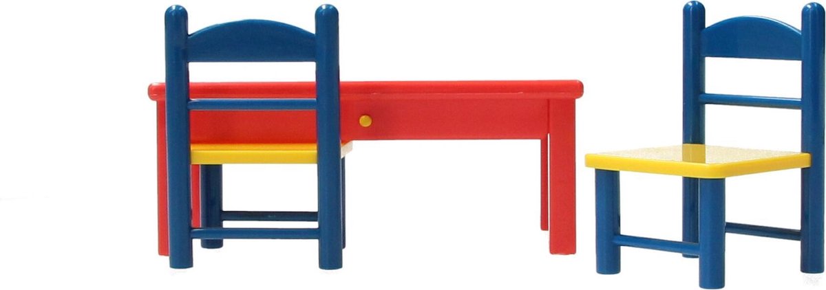 Nijntje Speelset - Tafel en Twee Stoelen | Meubels voor je Nijntje poppenhuis