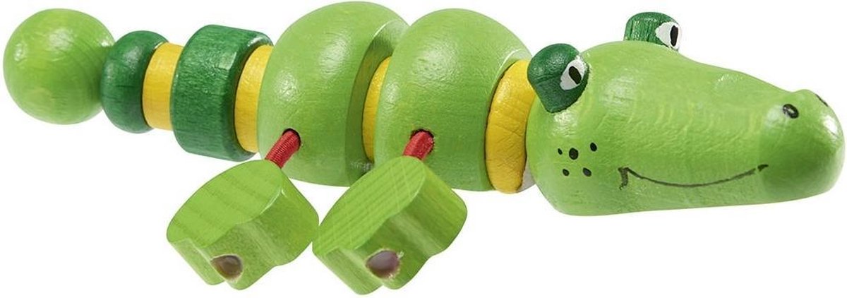 Walter Houten Krokodil 13 Cm Groen