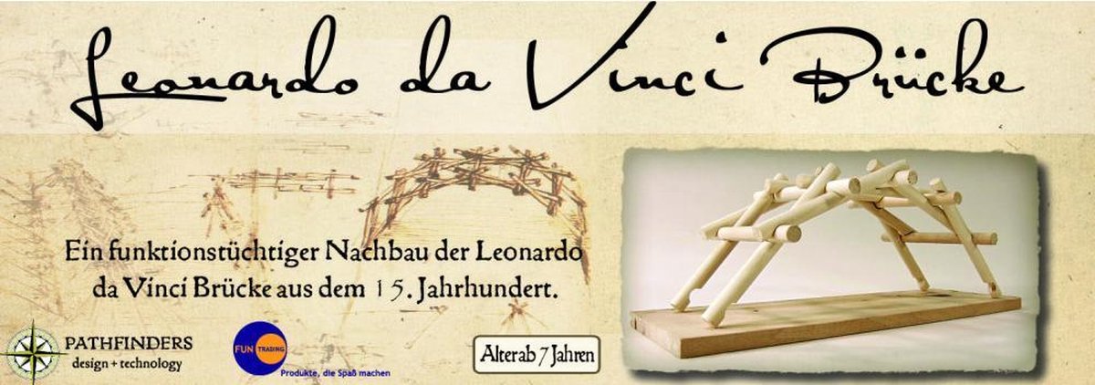 Leonardo da Vinci 3D puzzel | De Brug | Duurzaam en Educatief Bouwpakket