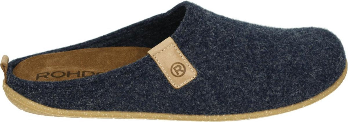 Rohde 6920 - Volwassenen Heren pantoffels - Kleur: Blauw - Maat: 42