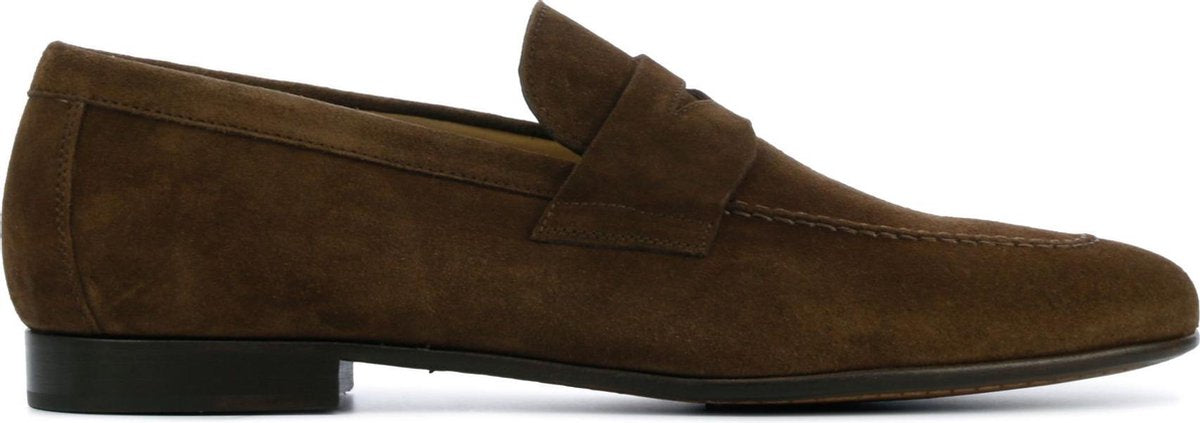 Stefano Lauran Mannen Suède Instapschoenen / Herenschoenen / Instapper S3024 - Bruin - Maat  40