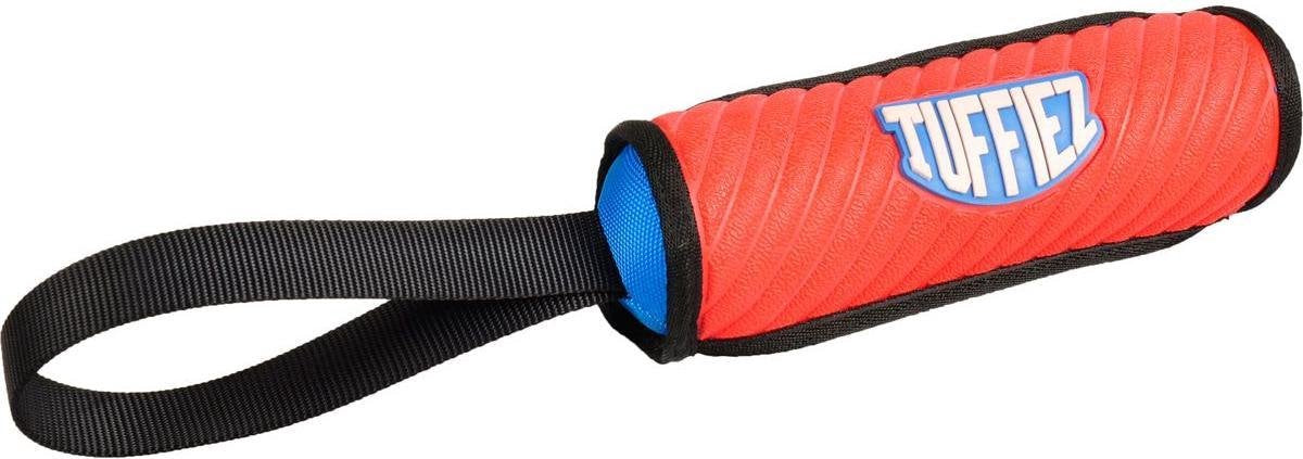 Flamingo -  Hondenspeelgoed Tuffiez Stok met Handvat - 23 cm - Rood