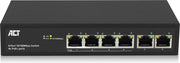 ACT AC4430 6-Poorts 10/100Mbps Switch | 4x PoE+ poorten