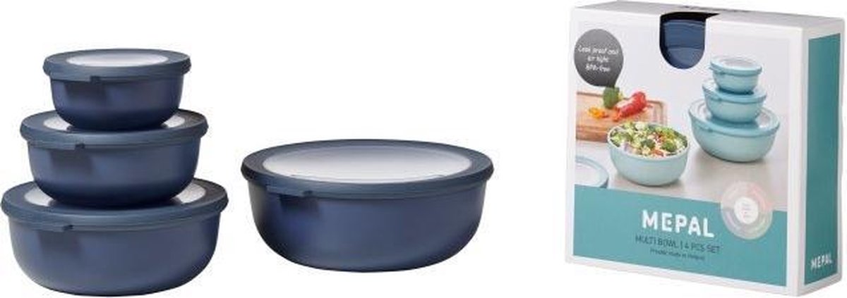 Mepal Multikom Set Donkerblauw 4-Delig