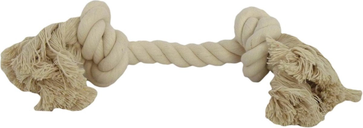 Katoen flossy speelgoed 2 knopen 270gr 45cm