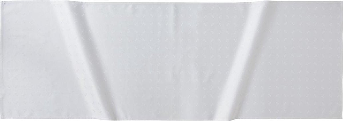 DDDDDD Quadrat Tafelloper - 50 x 150 cm - Wit