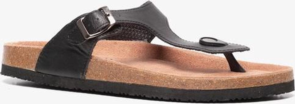 Bio heren teenslippers - Zwart - Maat 45