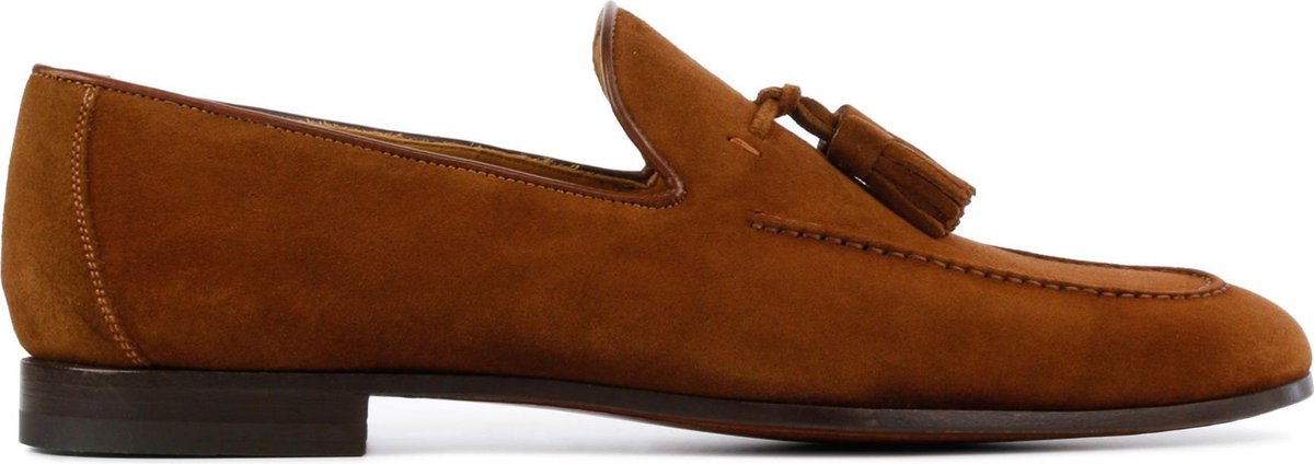 Magnanni Mannen Suède Instapschoenen / Herenschoenen / Instapper 20865 - Cognac - Maat  42.5