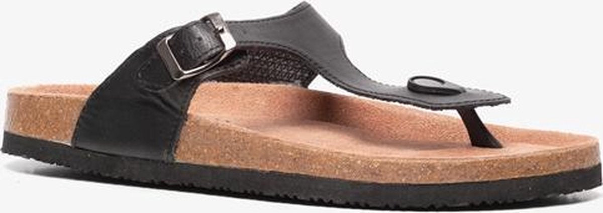 Bio heren teenslippers - Zwart - Maat 44