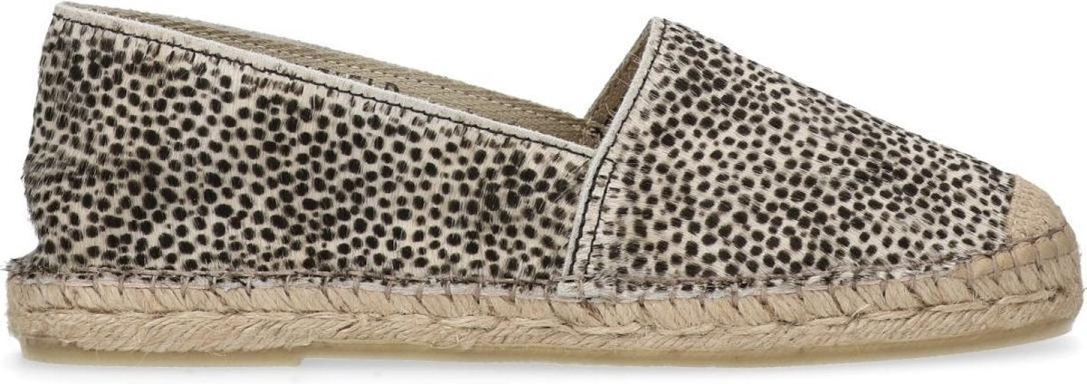 Manfield - Dames - Espadrilles met cheetahprint - Maat 38