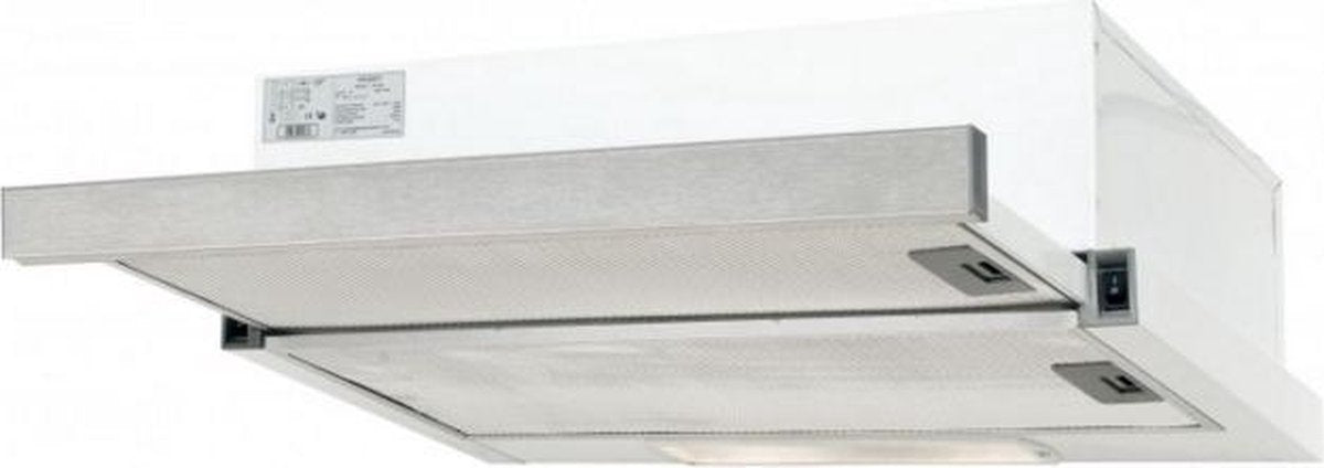 Exquisit FSH61-2 260 m³/uur Semi-inbouw (uittrekbaar) Roestvrijstaal D