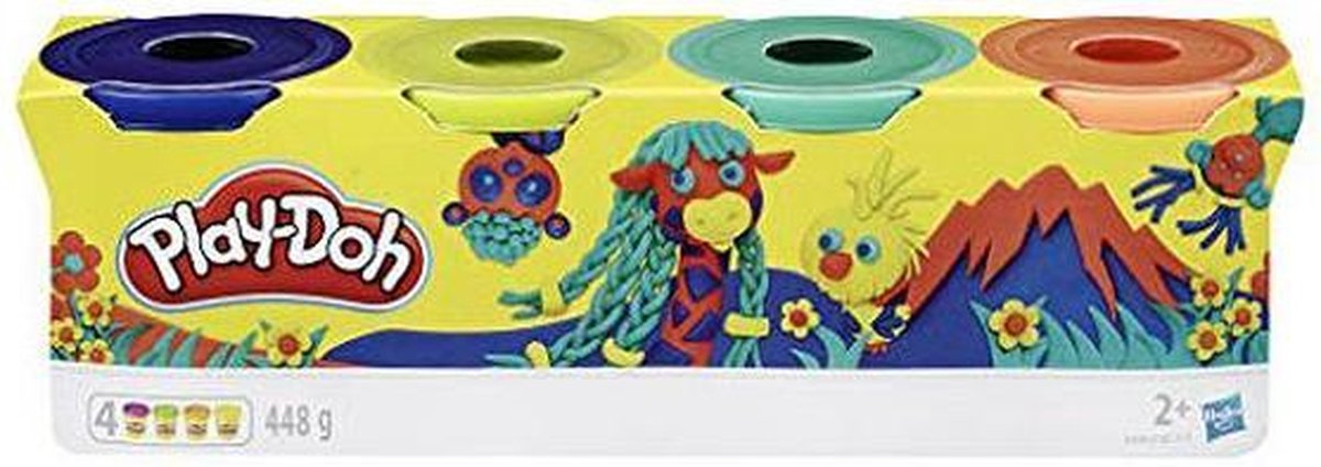 Plasticine Spel Colores Silvestres Hasbro (4 pcs)