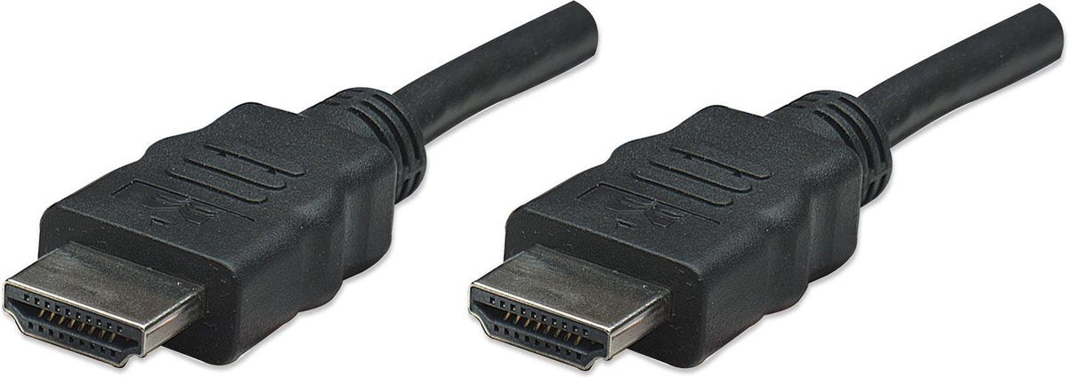 Manhattan HDMI Aansluitkabel 7.50 m 308441-CG Zwart [1x HDMI-stekker - 1x HDMI-stekker]