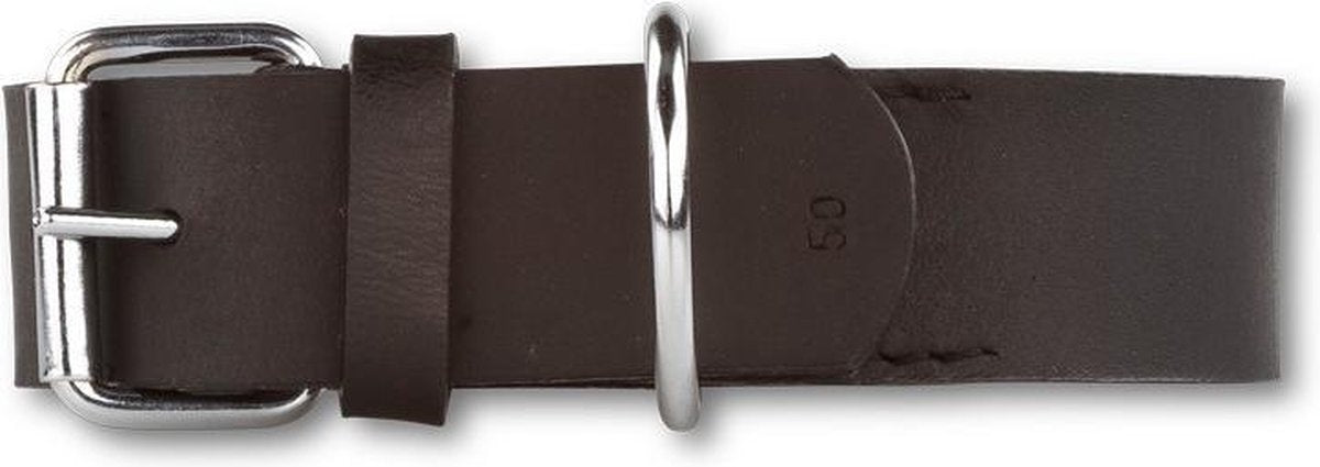 Hondenhalsband Plain Black-Gold 60 cm lang