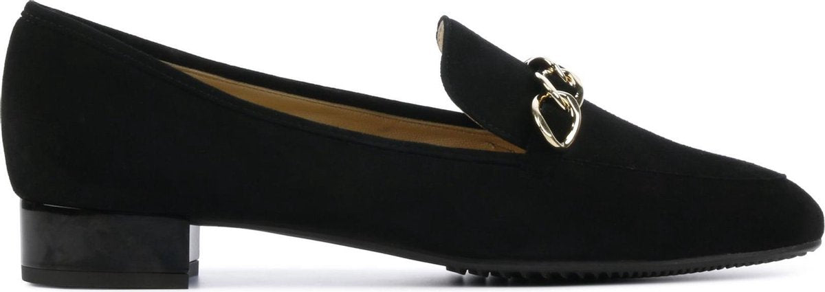 Brunate Vrouwen Suède Instapschoenen / Damesschoenen / Instapper 20443 - Zwart - Maat  41