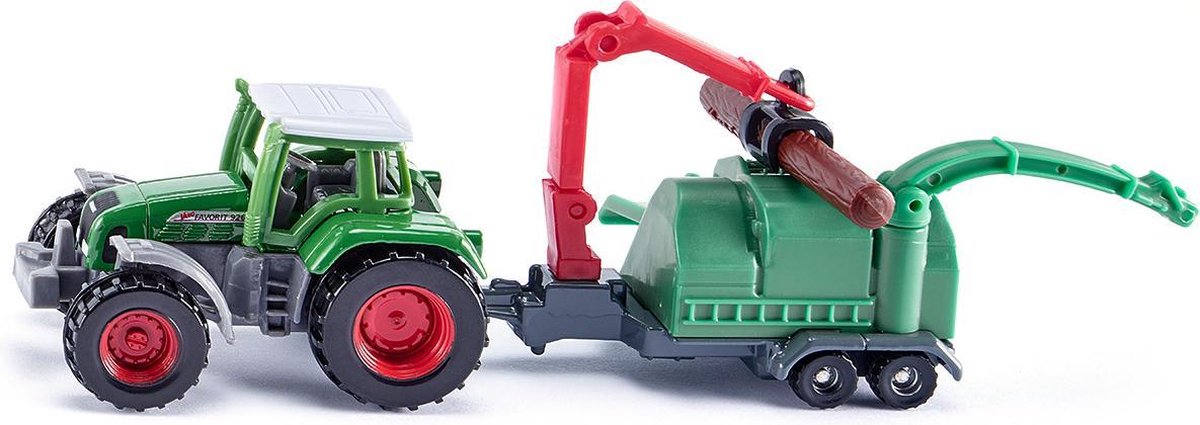 Siku - Tracktor Met Houtversnipperaar (1675)