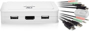 ACT AC7910 HDMI 4K KVM Switch - met Audio - inclusief Kabels
