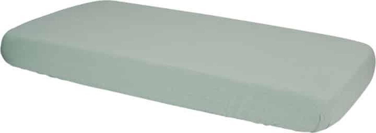 Lodger Hoeslaken Reiswieg 40x80 - Slumber Tribe - 100% Katoen - Oeko-Tex - Luchtig - Hydrofiel - Universeel - Groen
