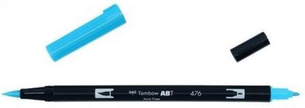 Tombow ABT dual brush pen cyan ABT-476
