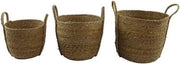 Countryfield Opbergmanden Mette 27-33-38 Cm Riet Bruin 3-delig