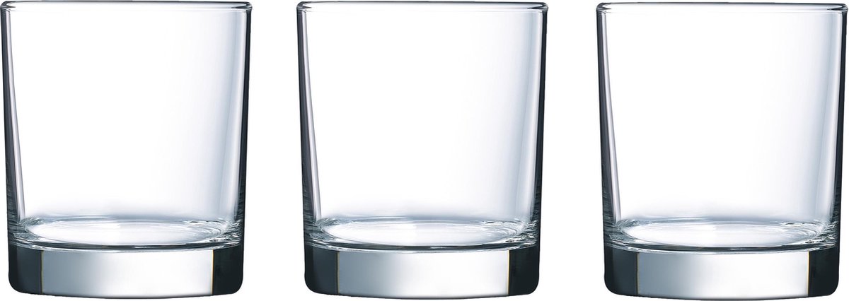 12x Stuks drinkglazen/waterglazen transparant 300 ml - Glazen - Drinkglas/waterglas/tumblerglas