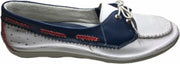 Softwaves veter moncassin 46935 wit blauw rood mt 45